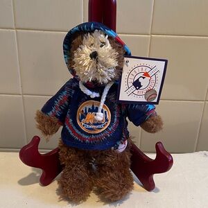 💙Good Stuff New York Mets Teddy Bear with Tie Dye Hoodie 8”inch